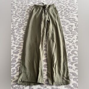 olive green lounge pants